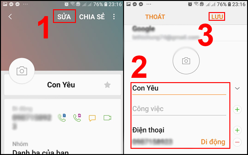 Cách sửa lỗi tên danh bạ bị đảo ngược trên điện thoại Android, iPhone